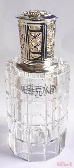 水晶玻璃香熏瓶表面雕刻免費(fèi)噴沙定制，打造高端飲食輔助用品